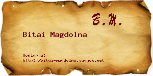 Bitai Magdolna névjegykártya